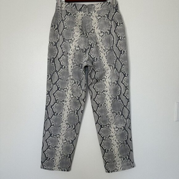Wilfred Free Jeans Kelsey Pants Snakeskin Pants Size 4 Utility High Waist - Picture 4 of 12